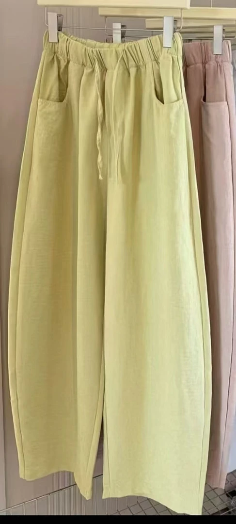 胖MM大码女装夏季新款弯刀裤阔腿裤宽松显瘦显腿长