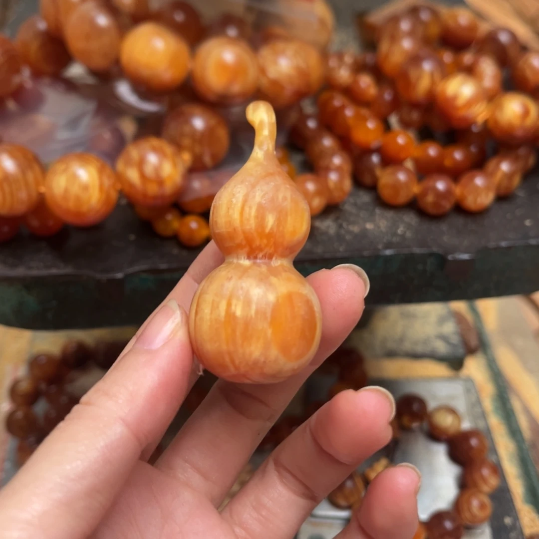 松木（琥珀木）手串/手链葫芦手把件