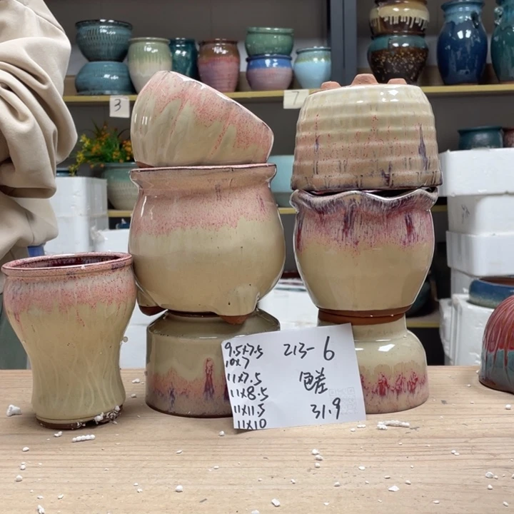 紫砂花盆多肉花盆微瑕6