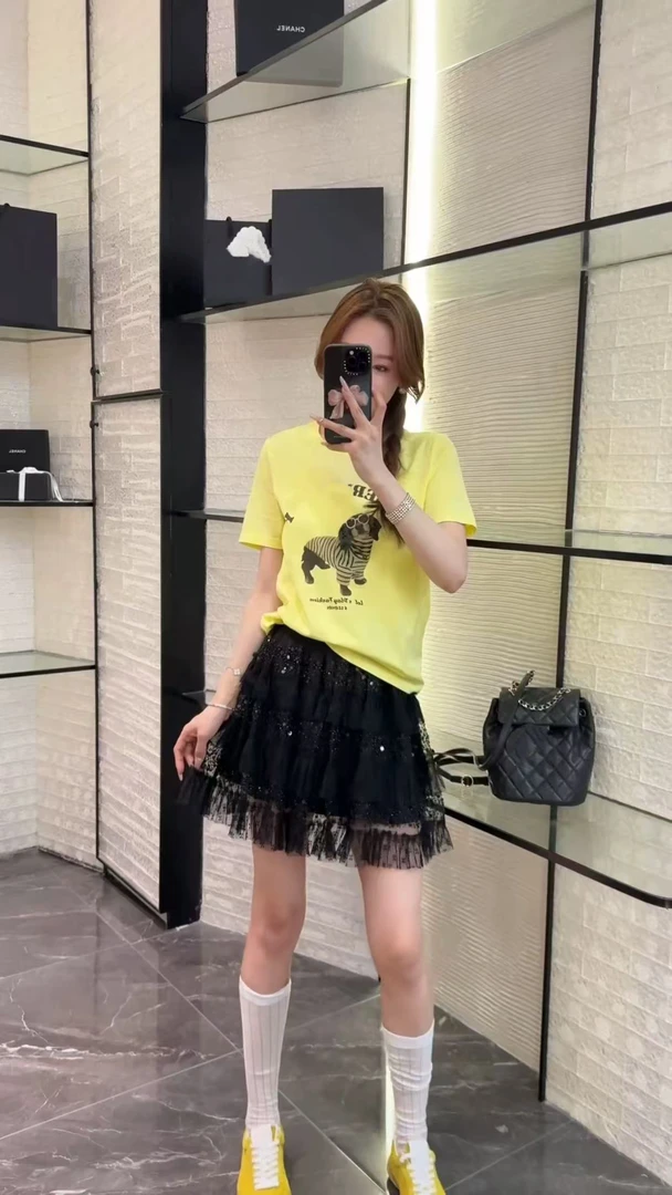 【BAI】夏新款宽松圆领百搭休闲短袖上衣0983