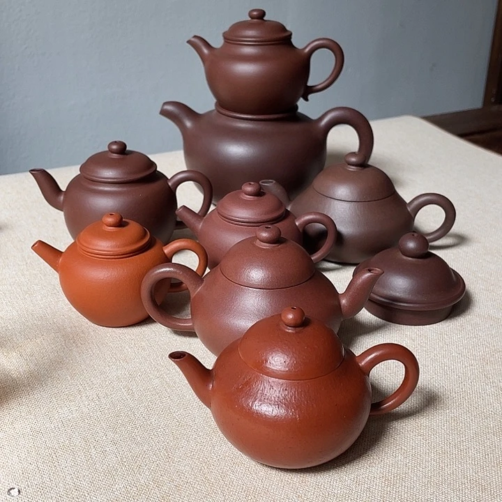 茶壶紫砂余**心梨形壶朱泥