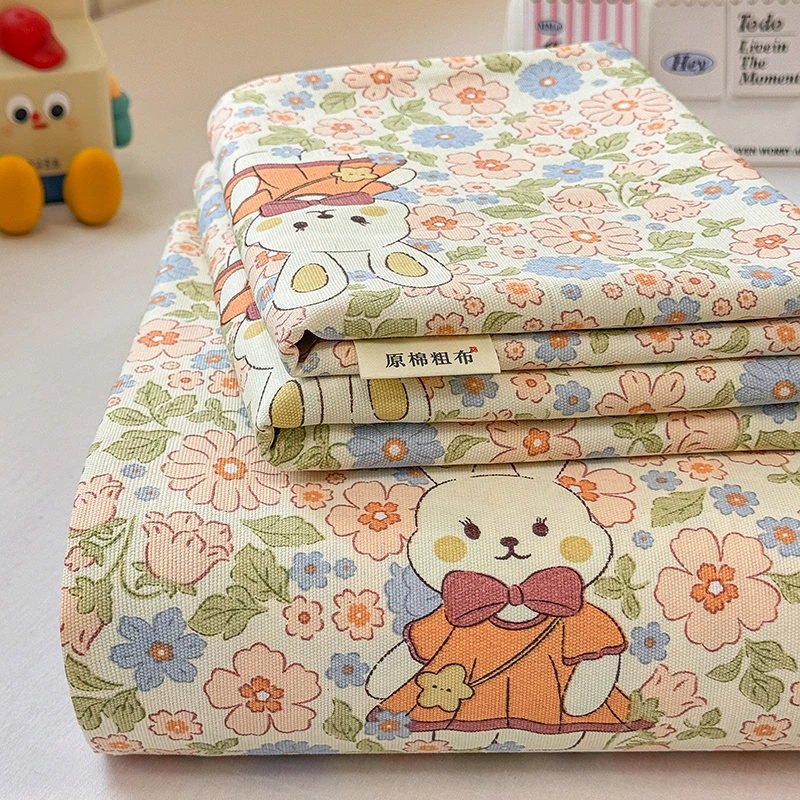夏季老粗布床单单件2025新款四季通用学生宿舍被单三件套凉席