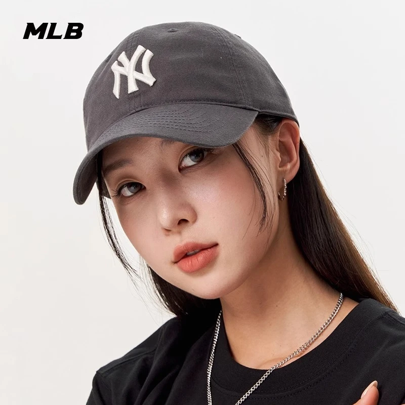 MLB官方 男女情侣软顶美拉德棒球帽明星同款鸭舌帽M19FCP66