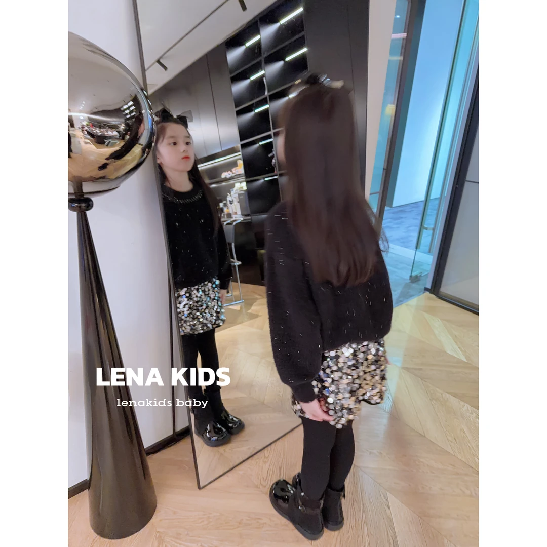 Lenakids【星空爆闪”仿貂绒加厚闪闪公主毛衣】高品高货！25092102
