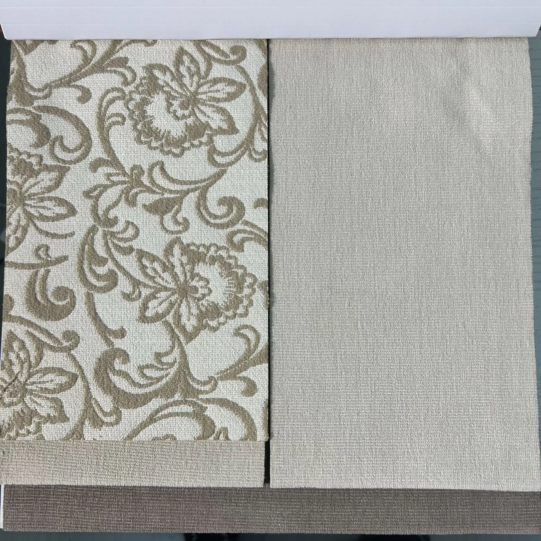 中古风彩金雪尼尔全遮光窗帘