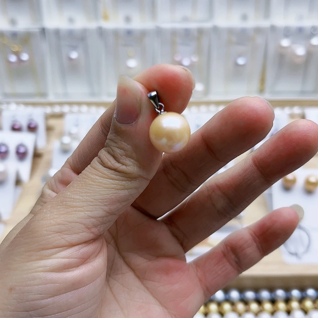 淡水珍珠颈饰银S925镶嵌