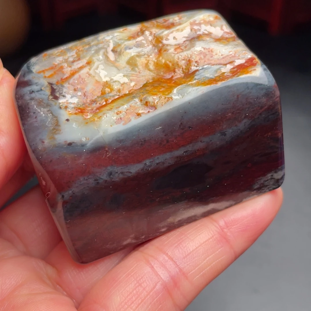 专***一田黄石昌化石手把件闲章印章