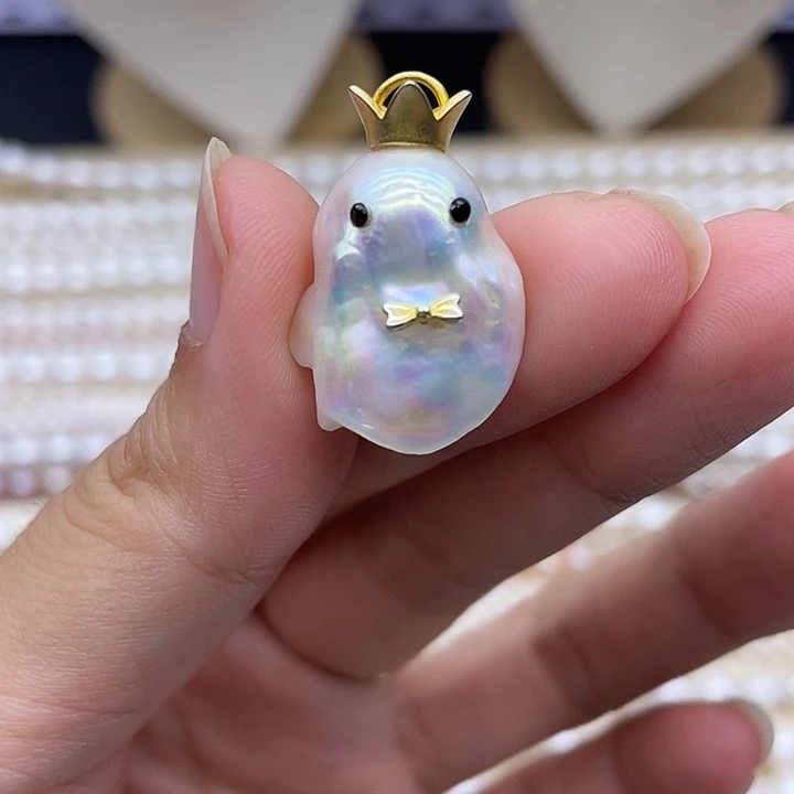 银S925镶嵌颈饰淡水珍珠