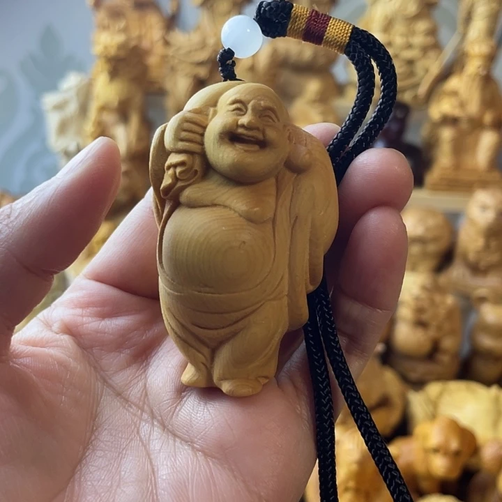 柏木（崖柏）布袋弥勒