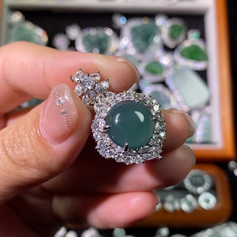 【闪购商品】翡翠颈饰未镶嵌清****╮天然