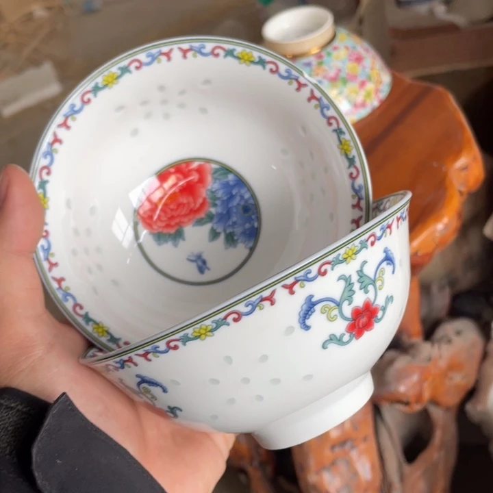 碗陶景德镇高温细白瓷餐具