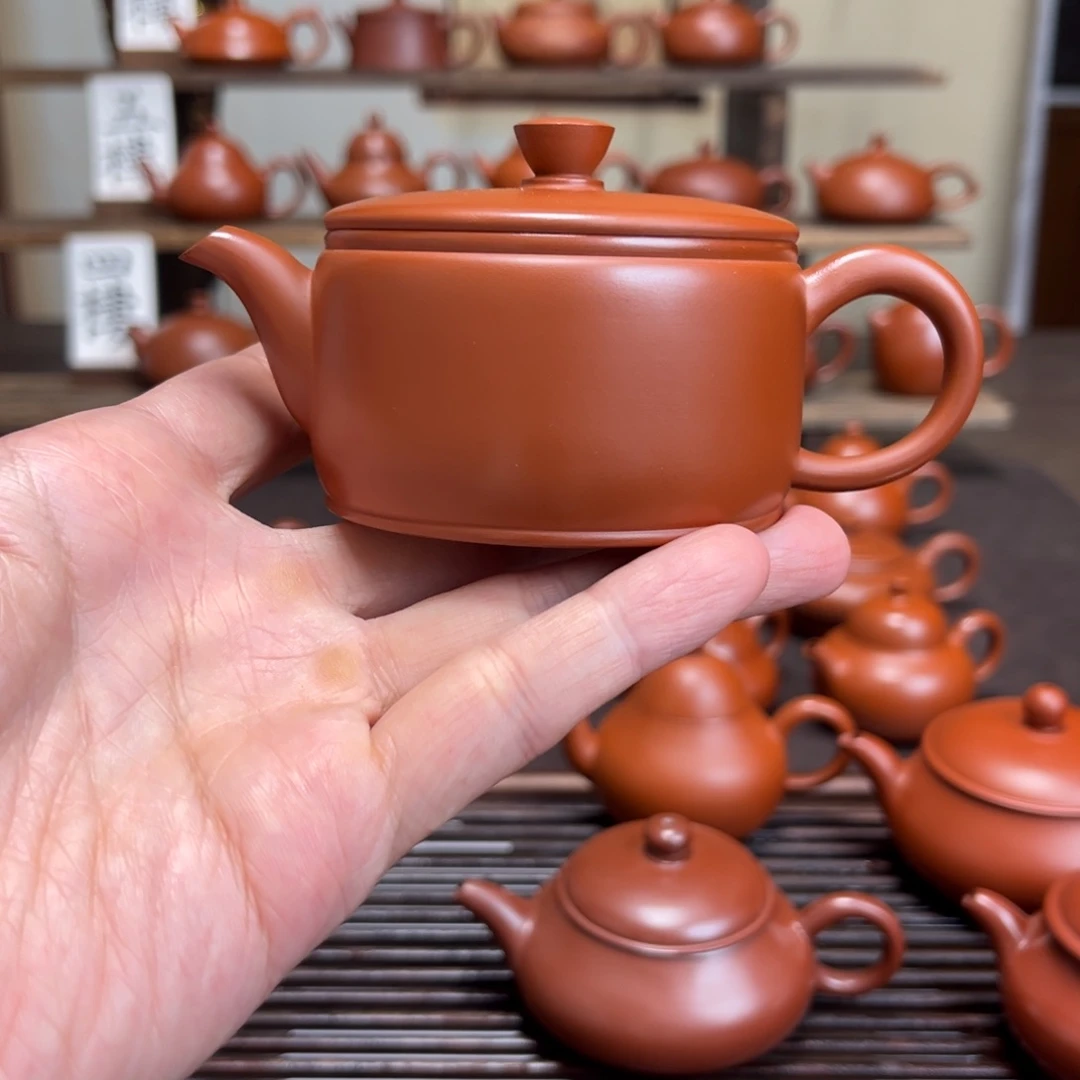 丁***茶壶紫砂潮式汉瓦130cc