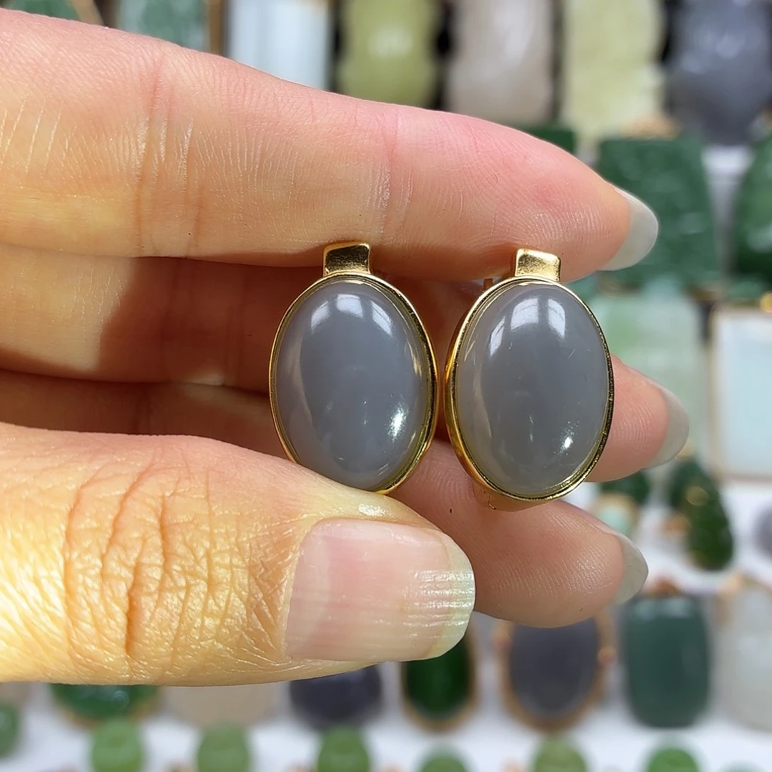 和田玉银S925镶嵌颈饰