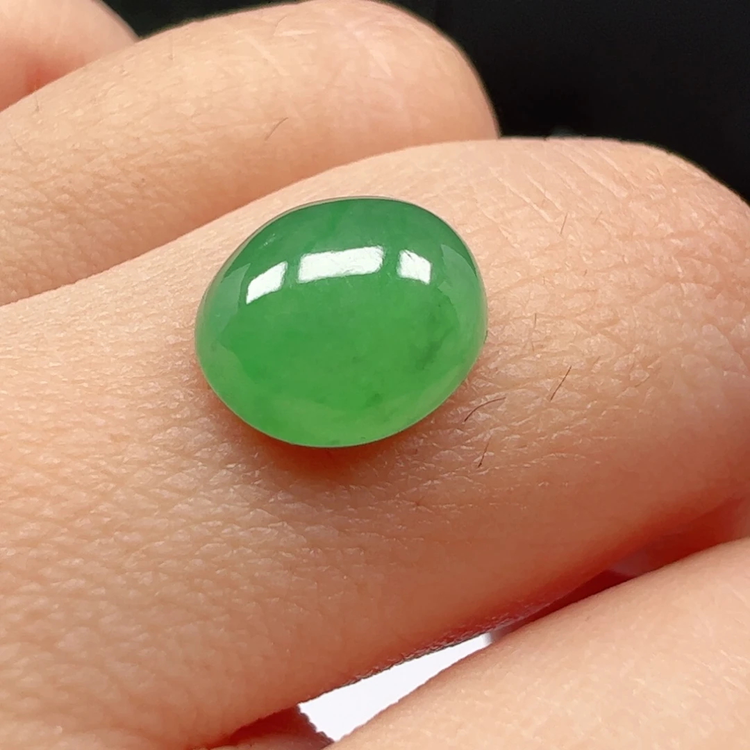 翡翠未镶嵌耳饰蛋面