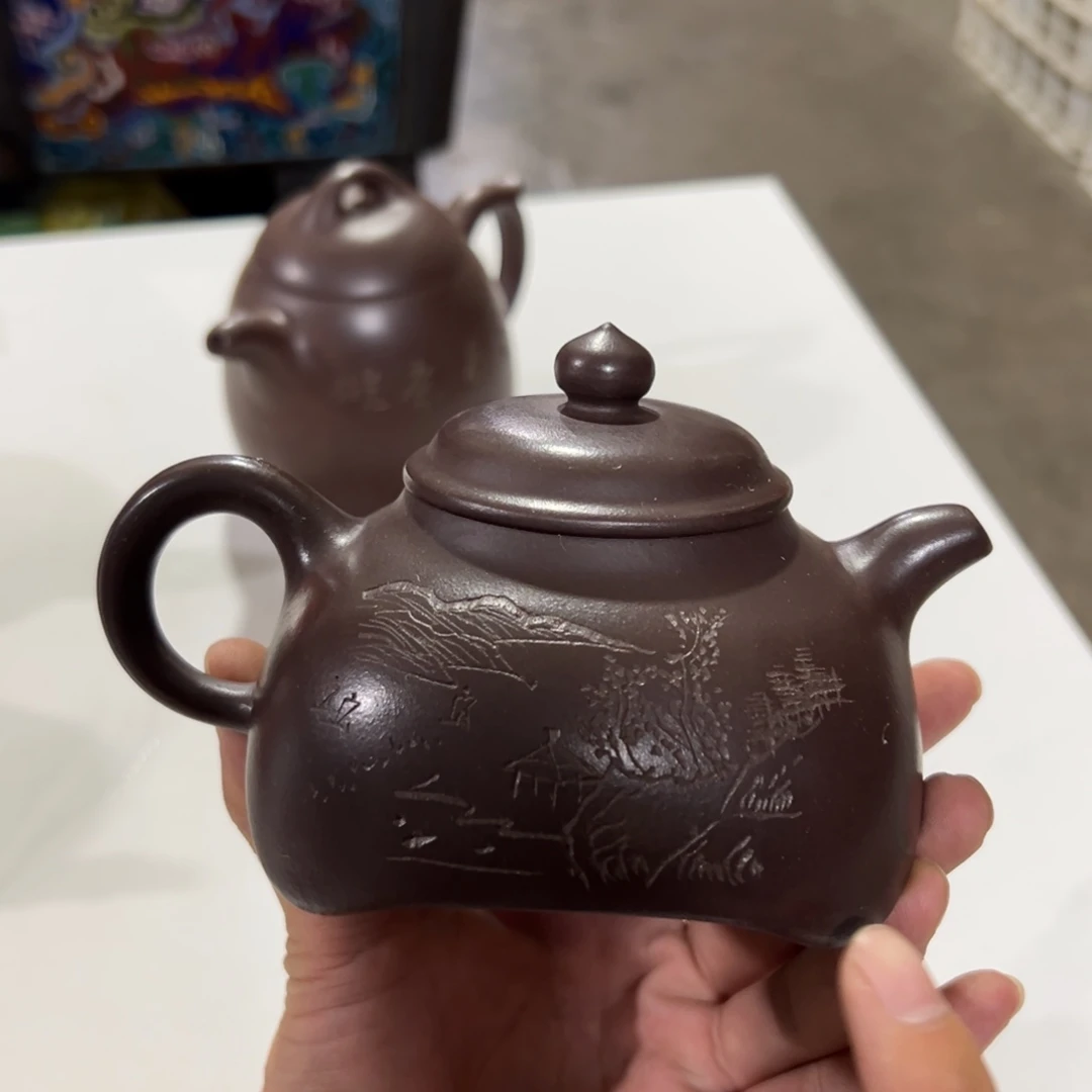 茶壶紫砂老厂紫砂壶一件！