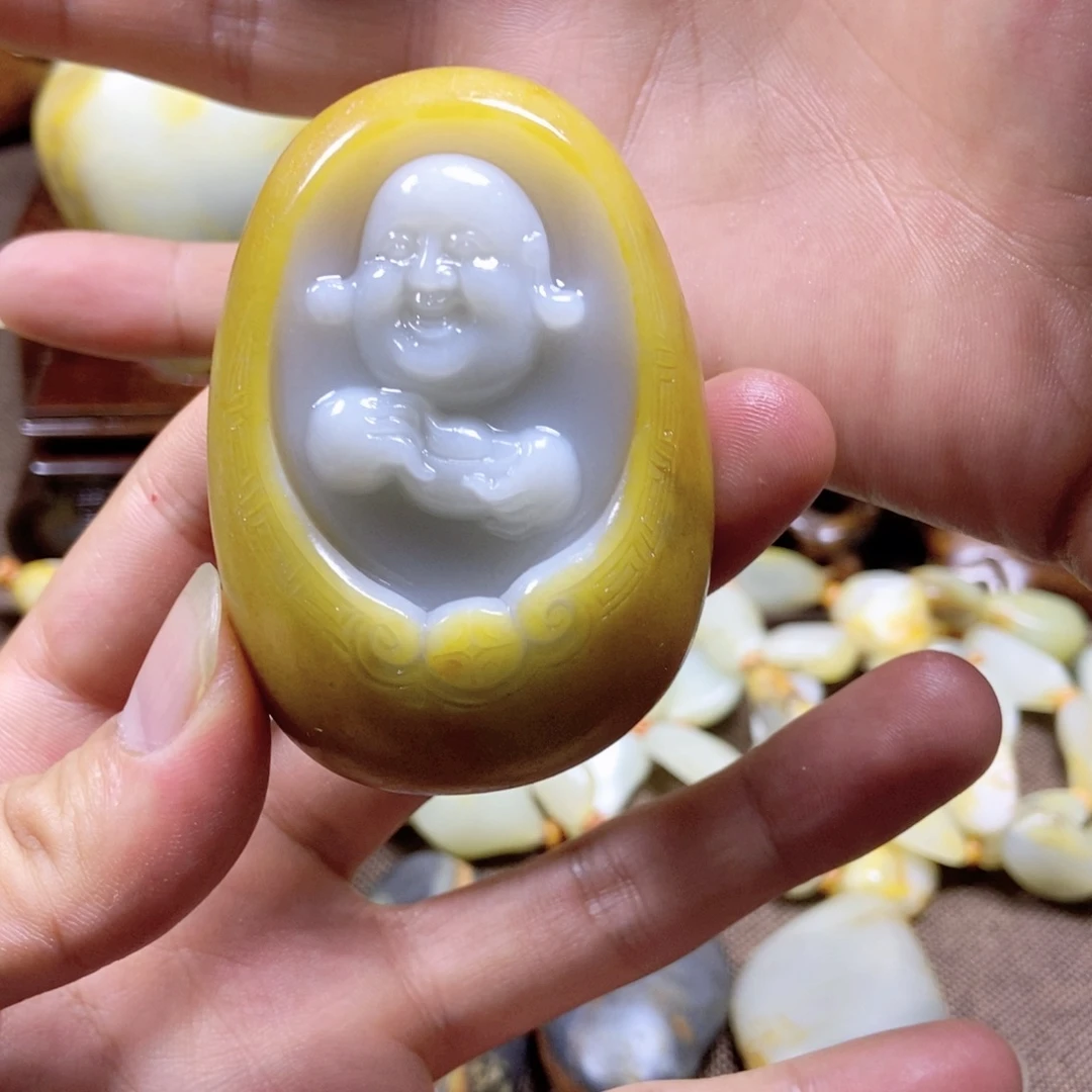 和田玉未镶嵌吊坠(不含链)