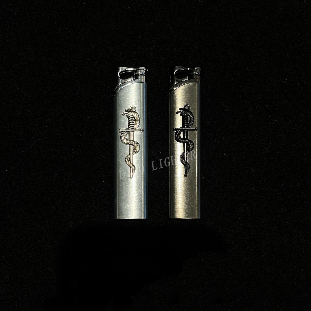 【Dimo】手作打火机送男女友七夕情人节生日礼物短剑蛇粉焰个性小众