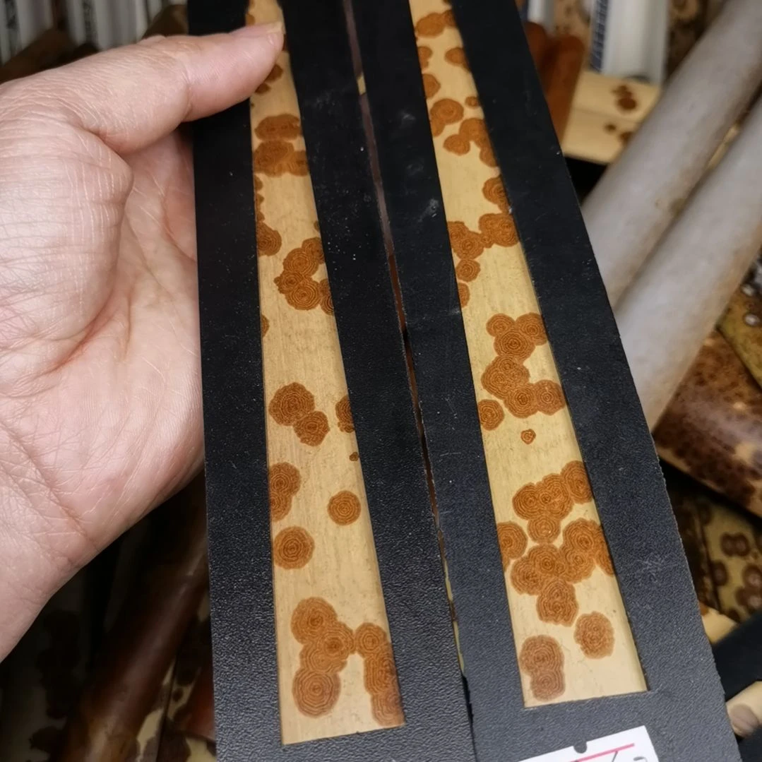 扇子绿春扇料一对