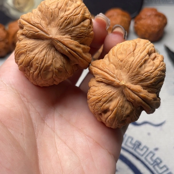 可***乐文玩核桃把件元宝