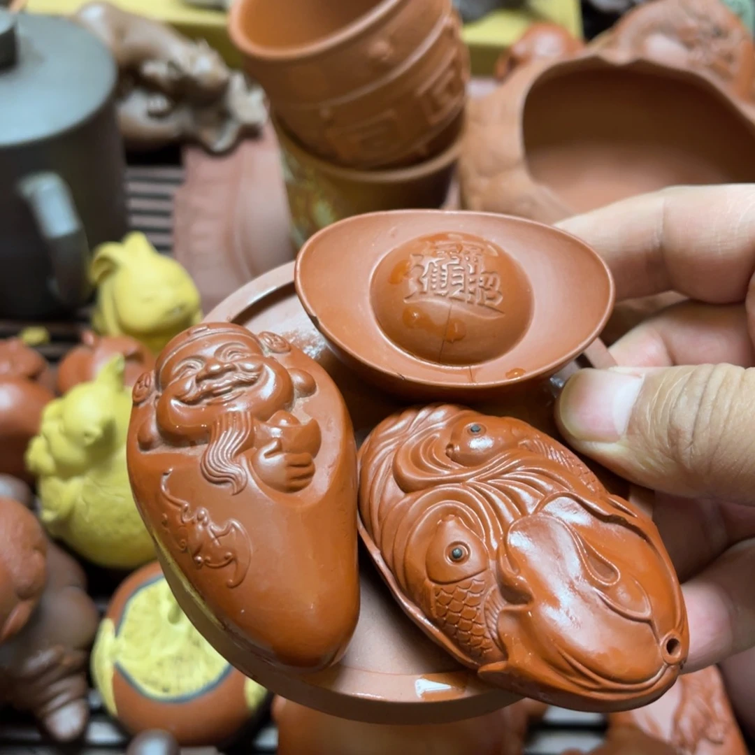 紫砂茶宠紫砂瑕疵