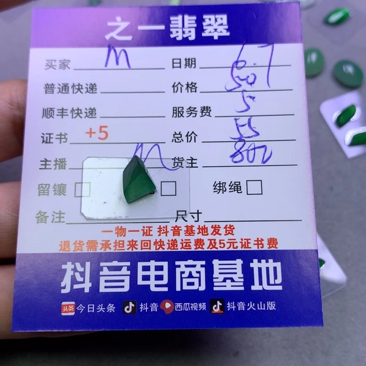 翡翠未镶嵌颈饰M*t翡翠