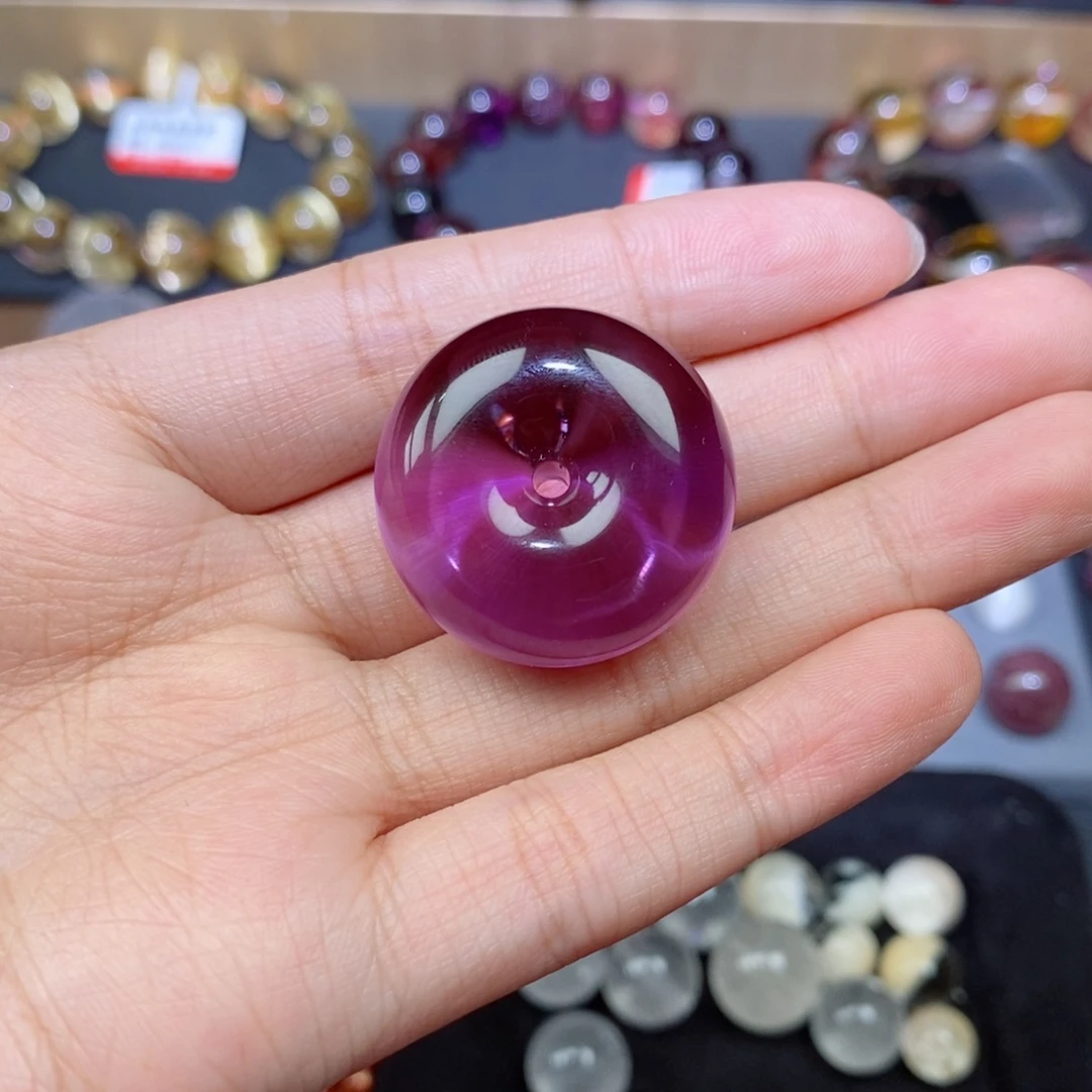 吊坠(不含链)水晶未镶嵌紫水晶平安扣