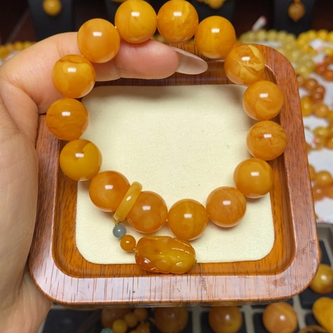 【闪购商品】蜜蜡手链未镶嵌冰****y手串