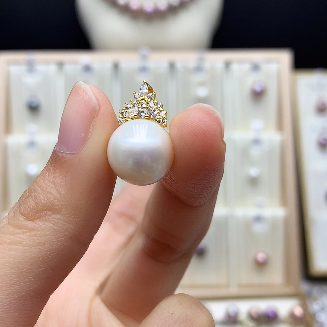 颈饰合金淡水珍珠