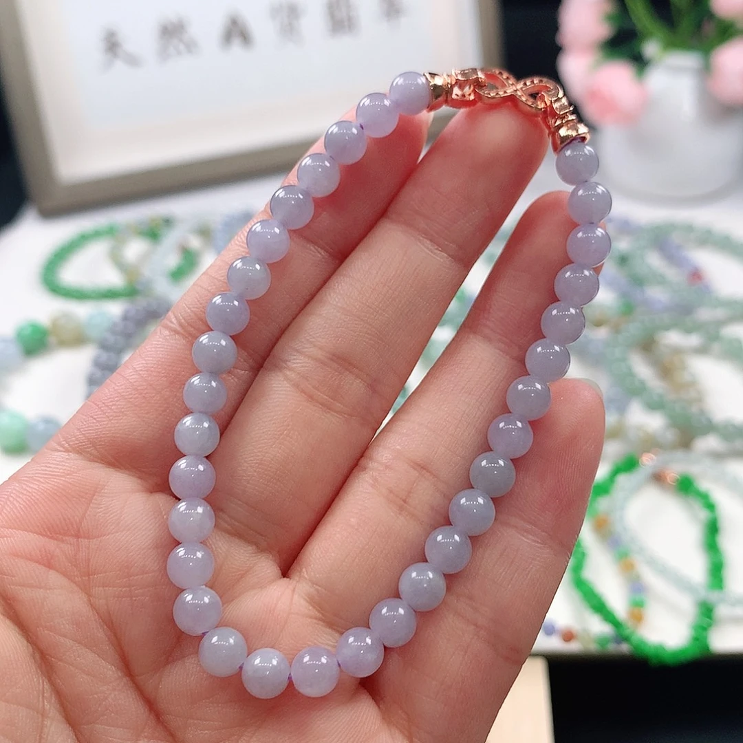 翡翠未镶嵌手链手链5.5mm