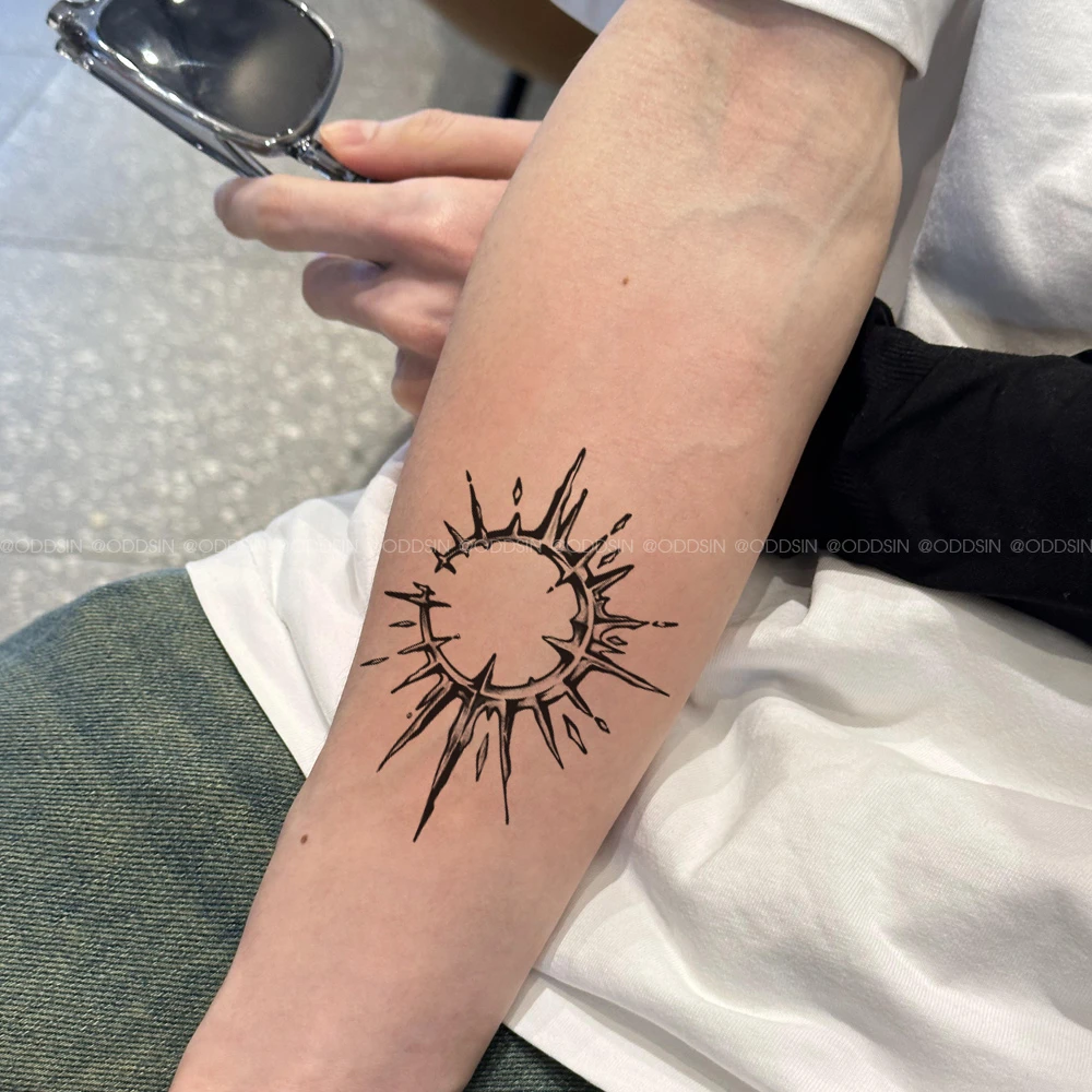 花臂手臂美式刺青色果汁逼真小腿持久爆款真实感氛围感草本防水