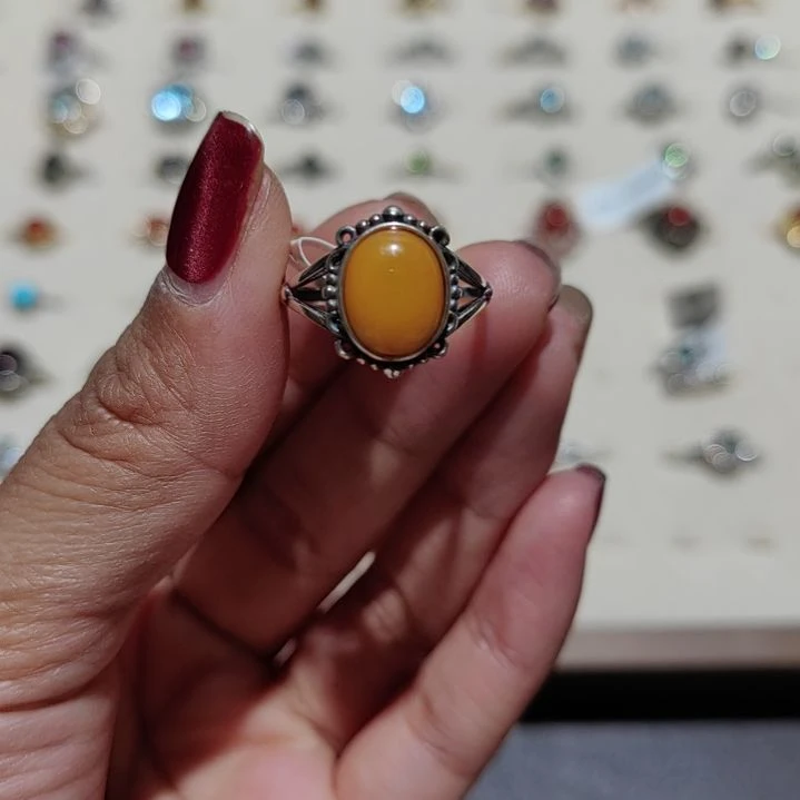 足银大理石纯银戒指保真保正品