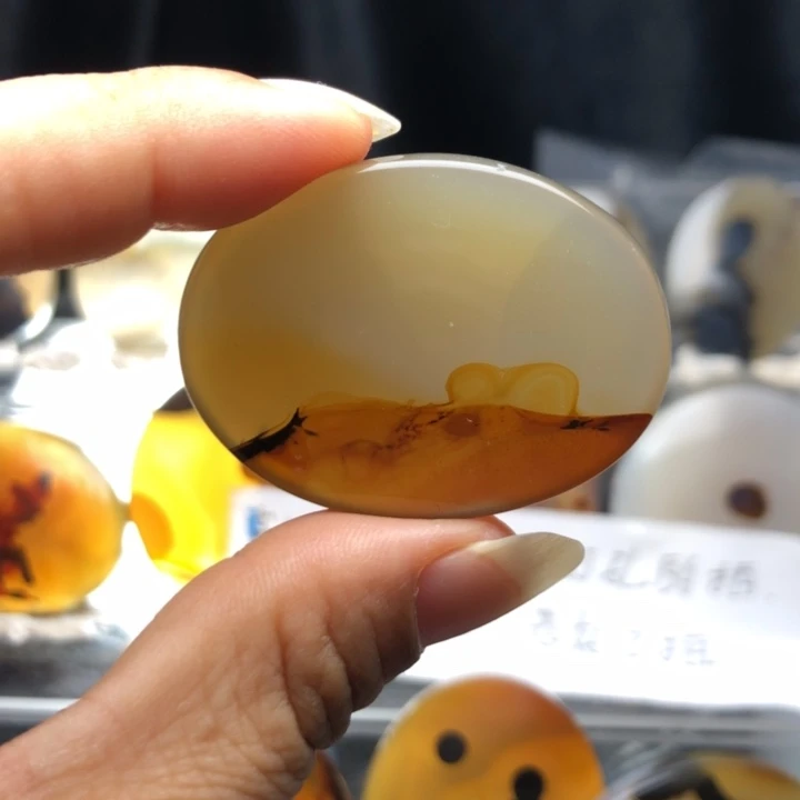合金玛瑙/玉髓珠宝奇石42有瑕