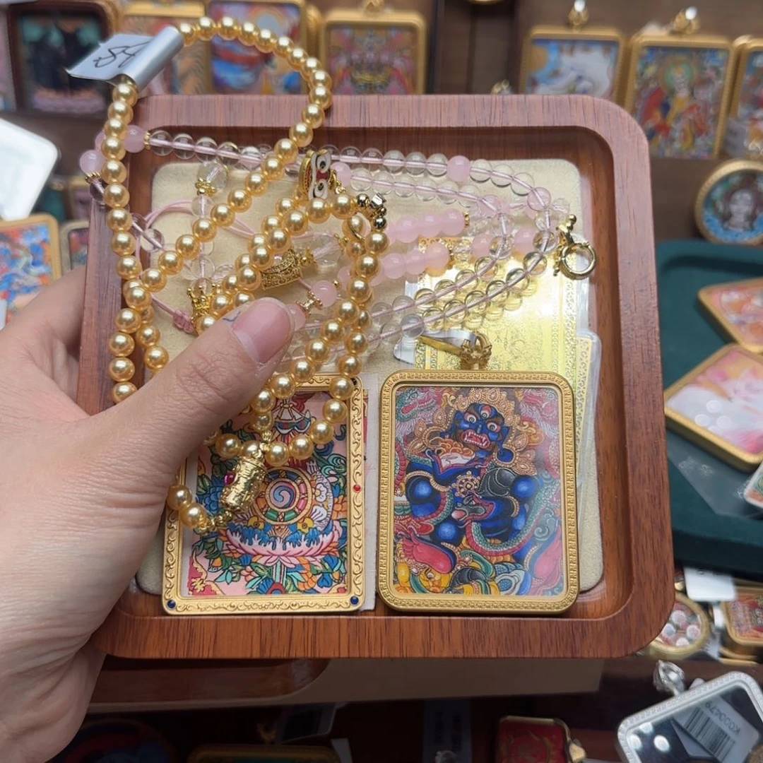 吊坠茹*古祥手绘唐卡