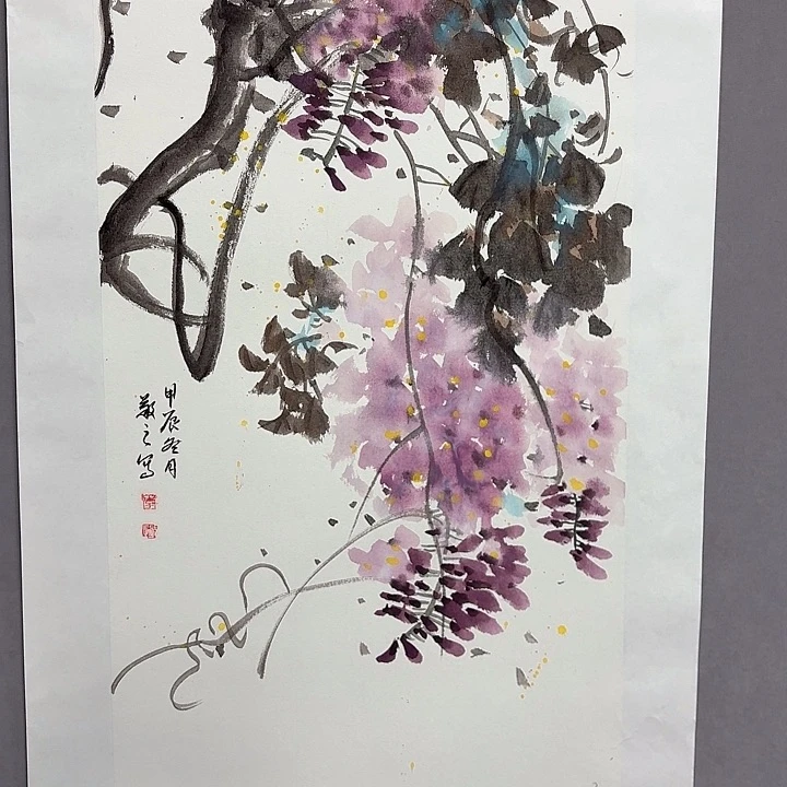 国画亲笔手绘放心去藏