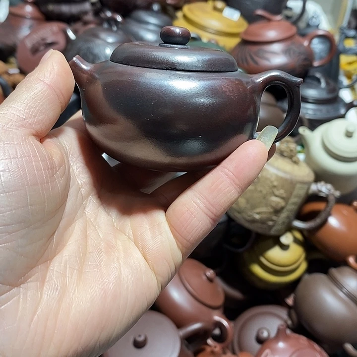 紫砂茶壶也！微瑕微笑