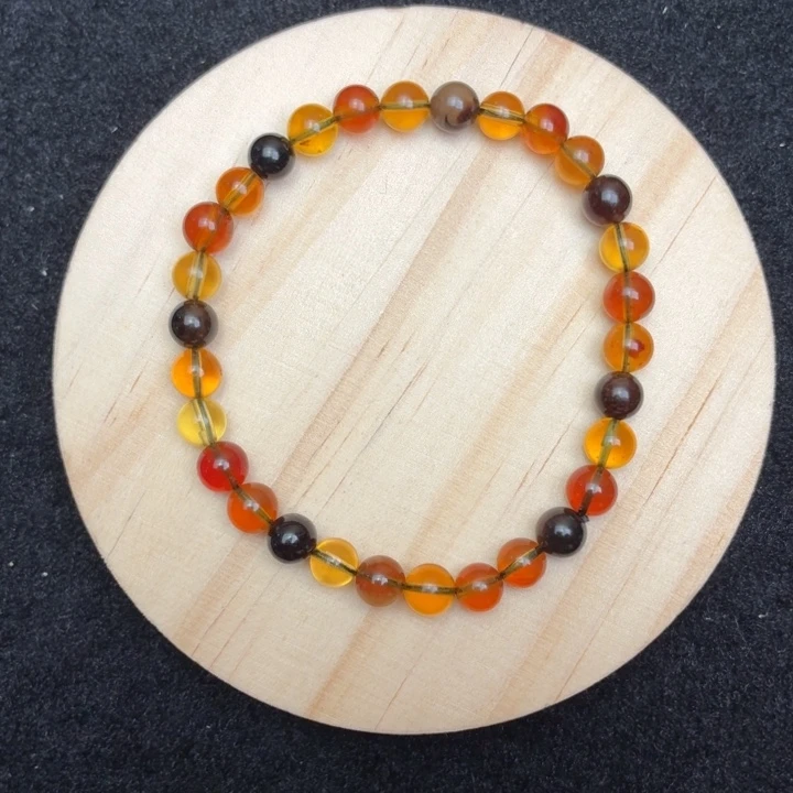 琥珀未镶嵌珠宝奇石6mm多宝（3.9克