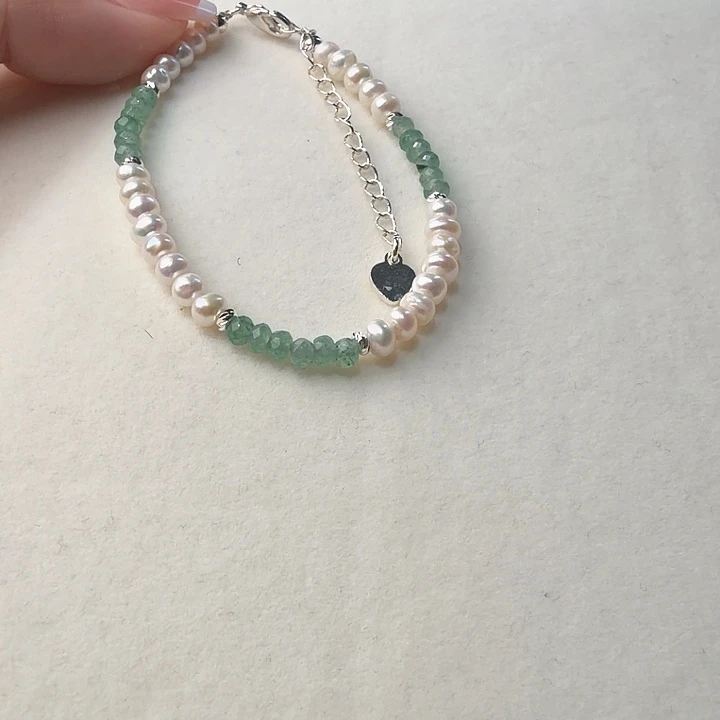 淡水珍珠手绳合金