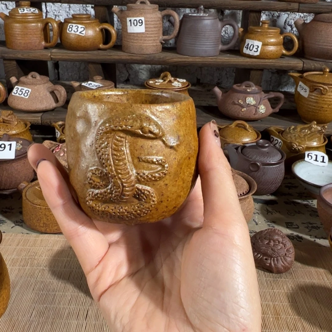 缸异型120 毫升原谷粗瓷高温瓷