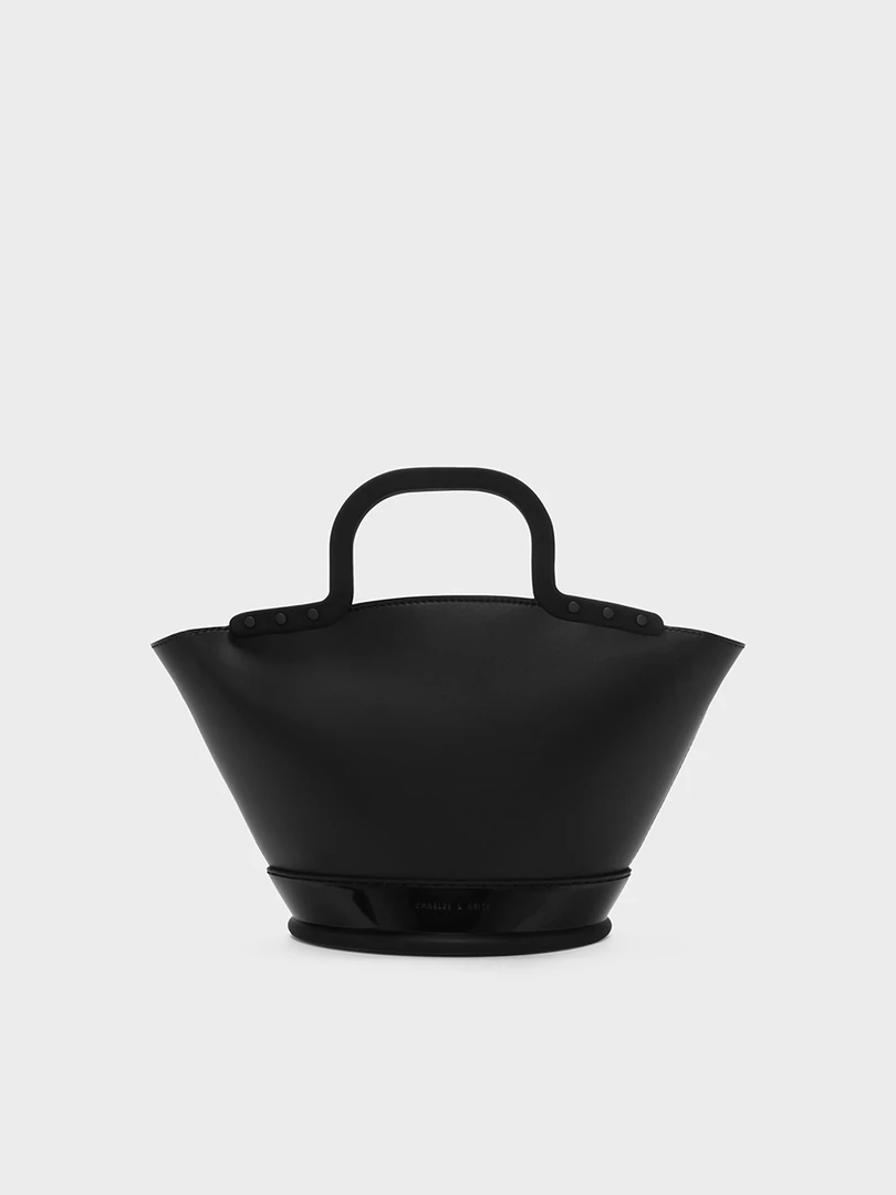 CHARLES&KEITH 31210055黑色M女士单肩手提包