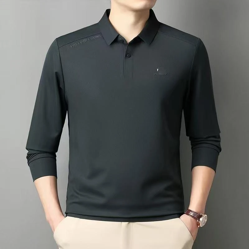 8896 秋季男士翻领时尚无痕POLO衫 F202