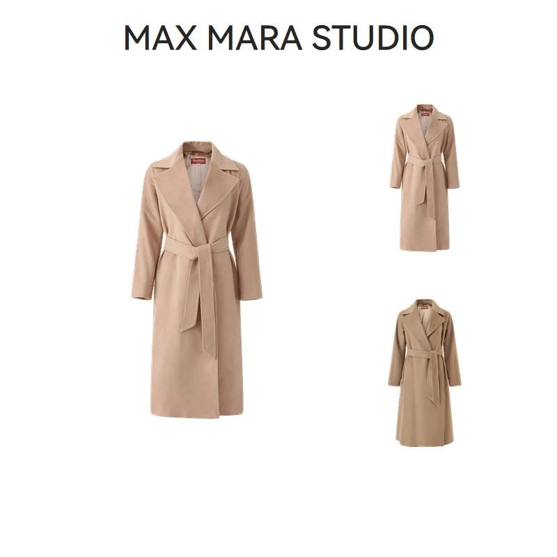 Max Mara Studio麦丝玛拉 女士山羊绒长款大衣外套 FELTRO