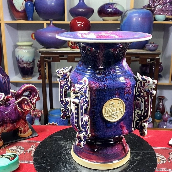 瓶中国神垕精品钧瓷