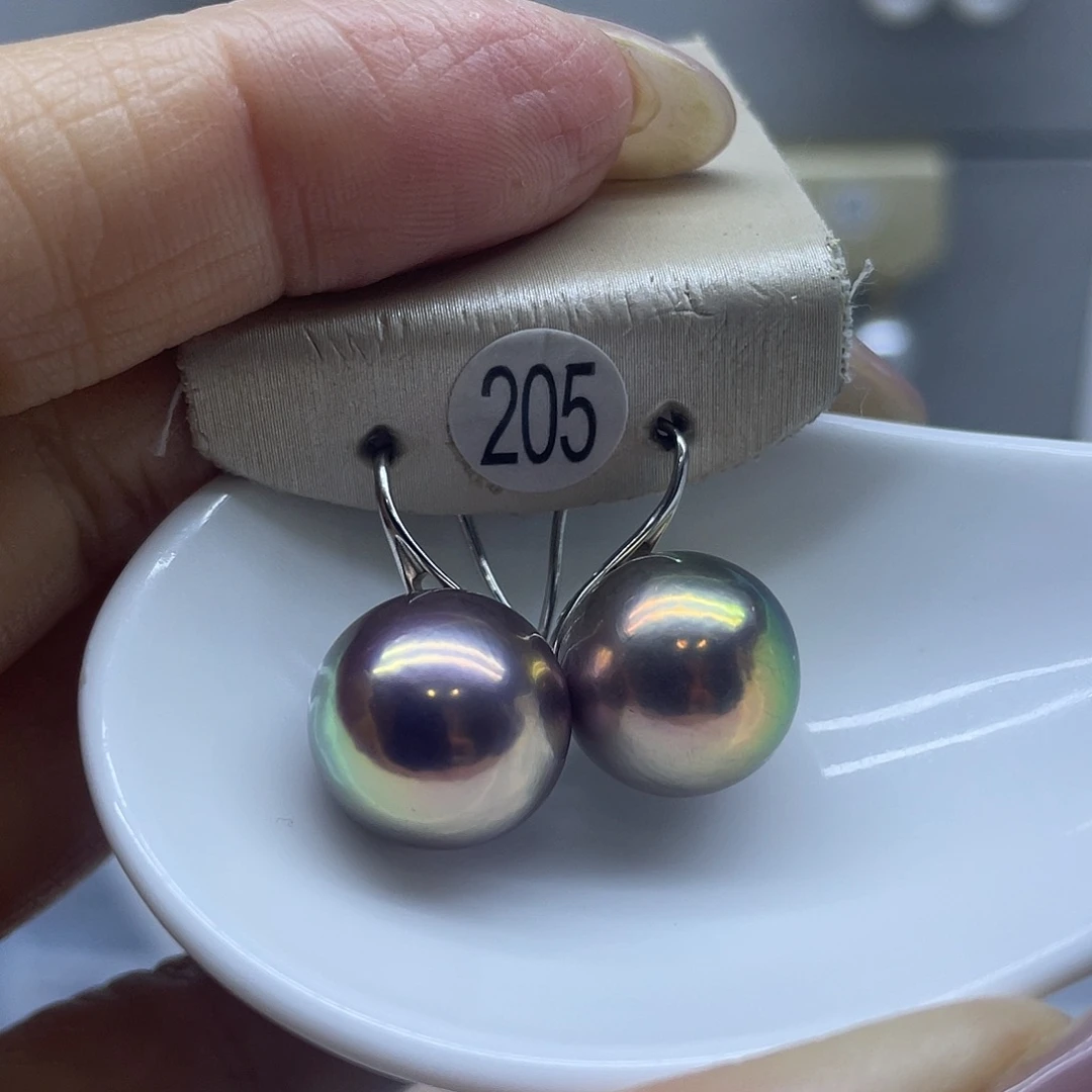 耳饰淡水珍珠银S925镶嵌