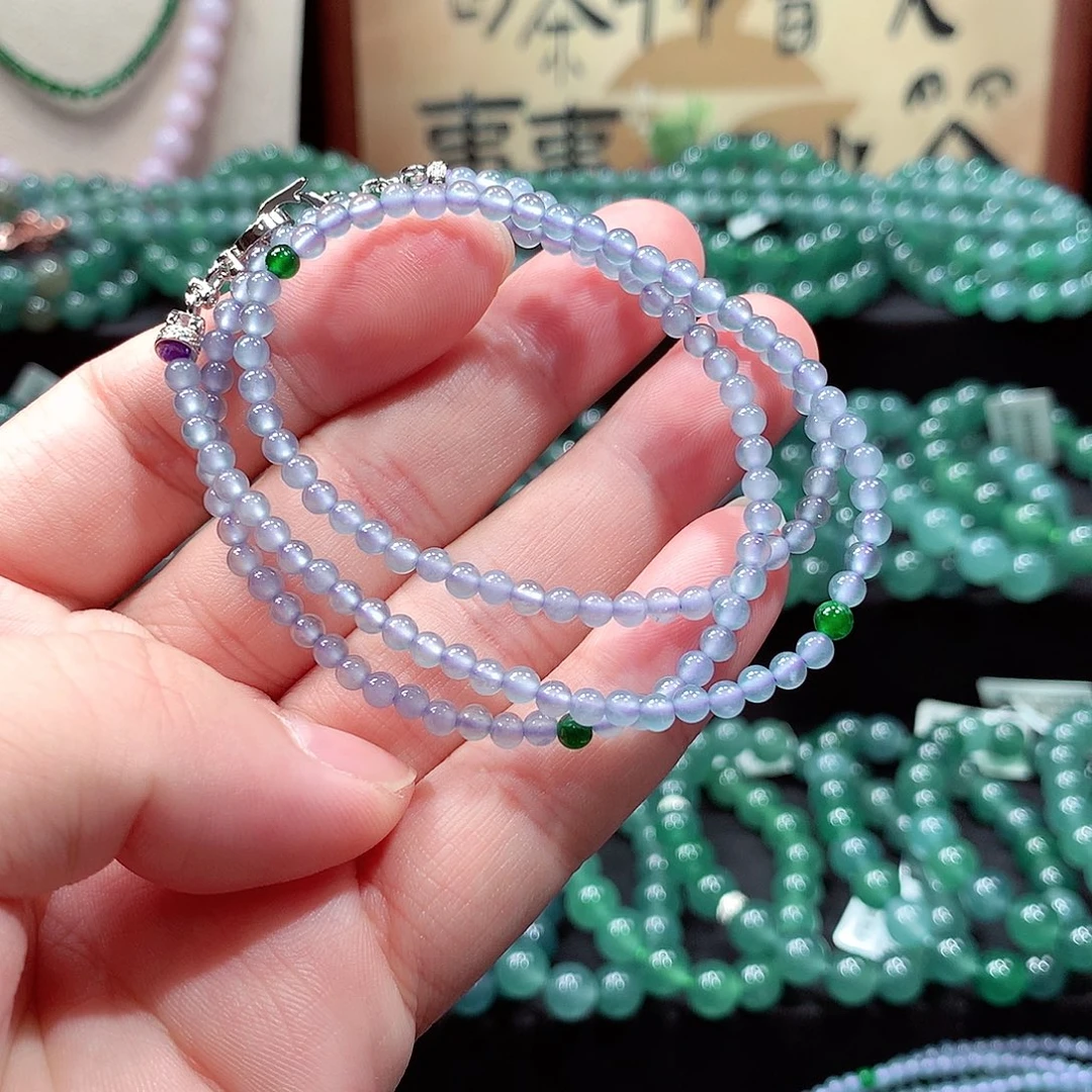 翡翠未镶嵌手链卡3.5