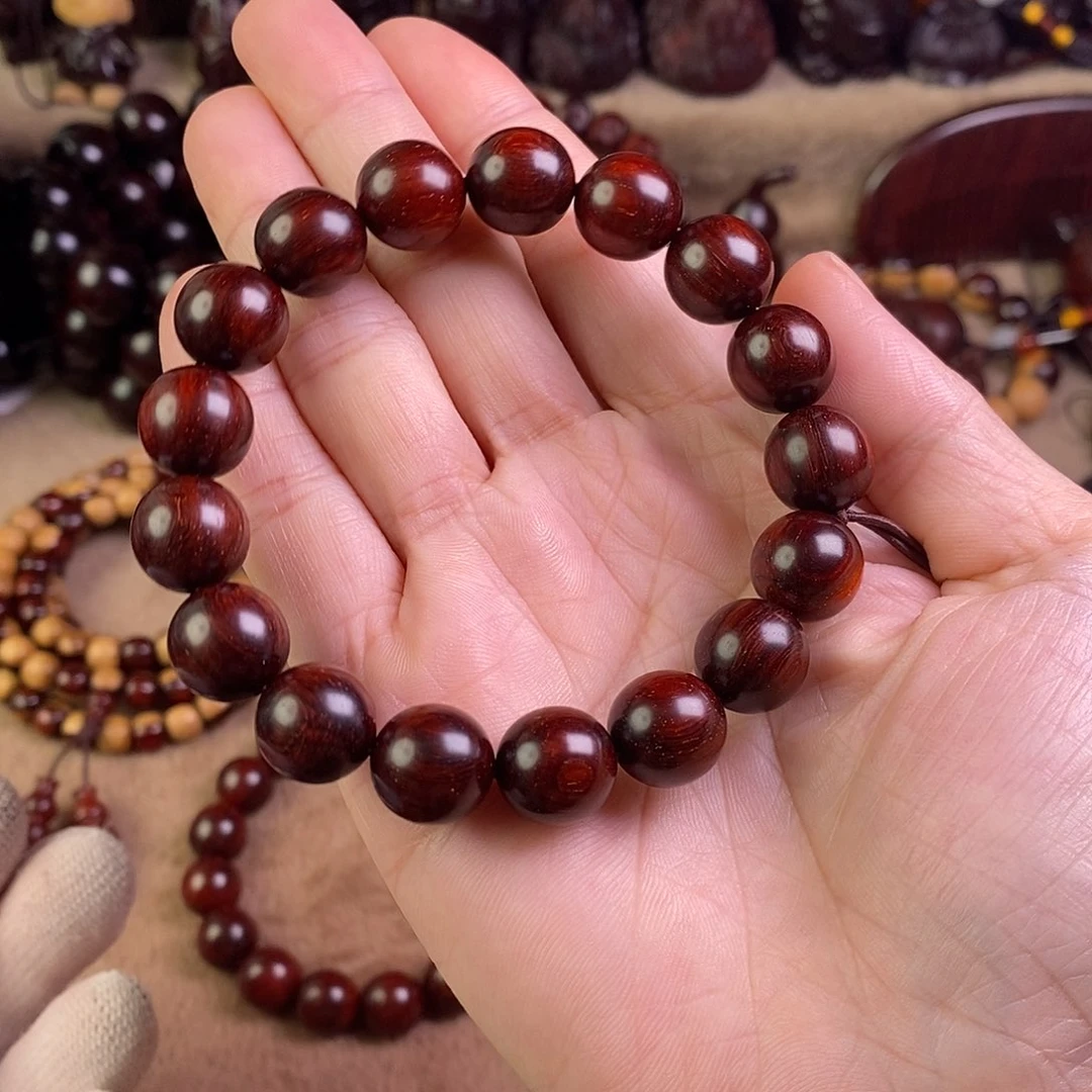 小叶紫檀手串/手链无胶无蜡12泥料