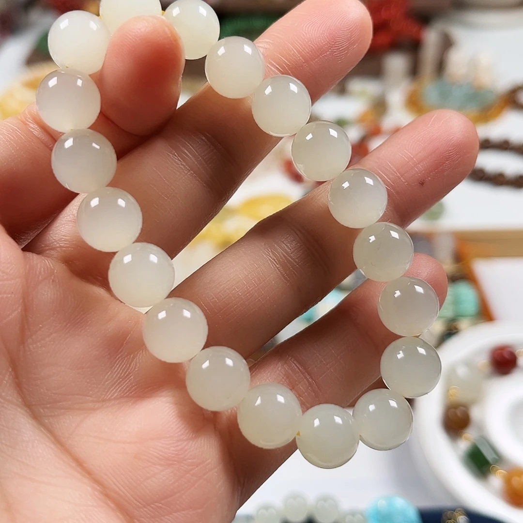 和田玉未镶嵌手链