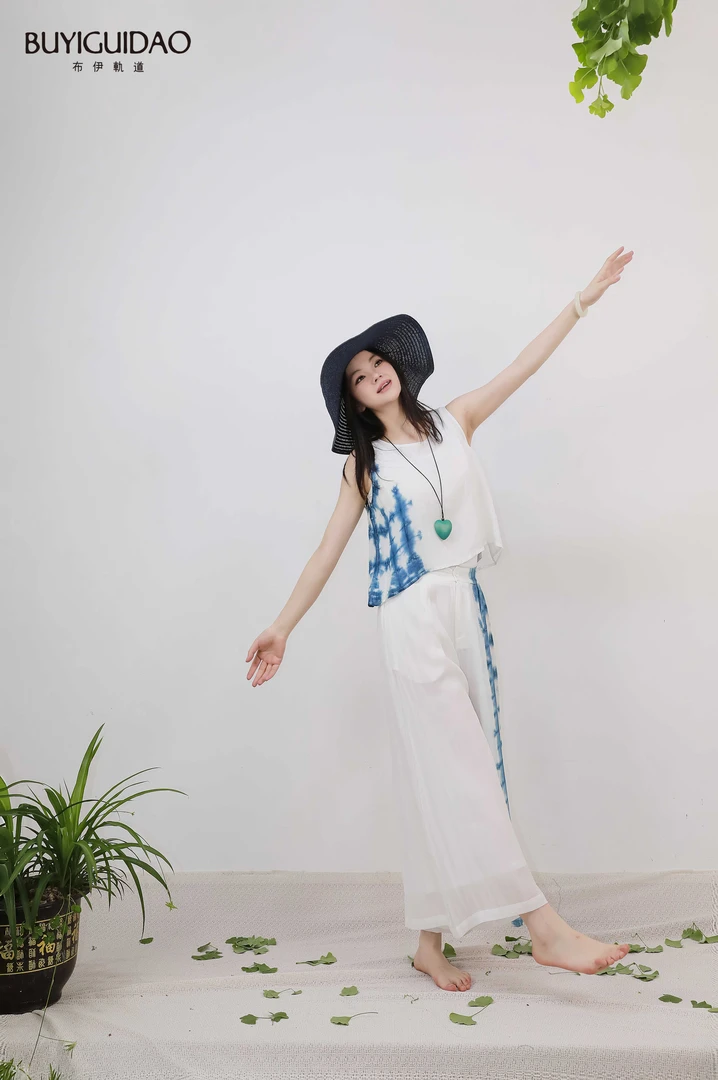 布伊轨道原创棉麻品牌女装夏装新品背心