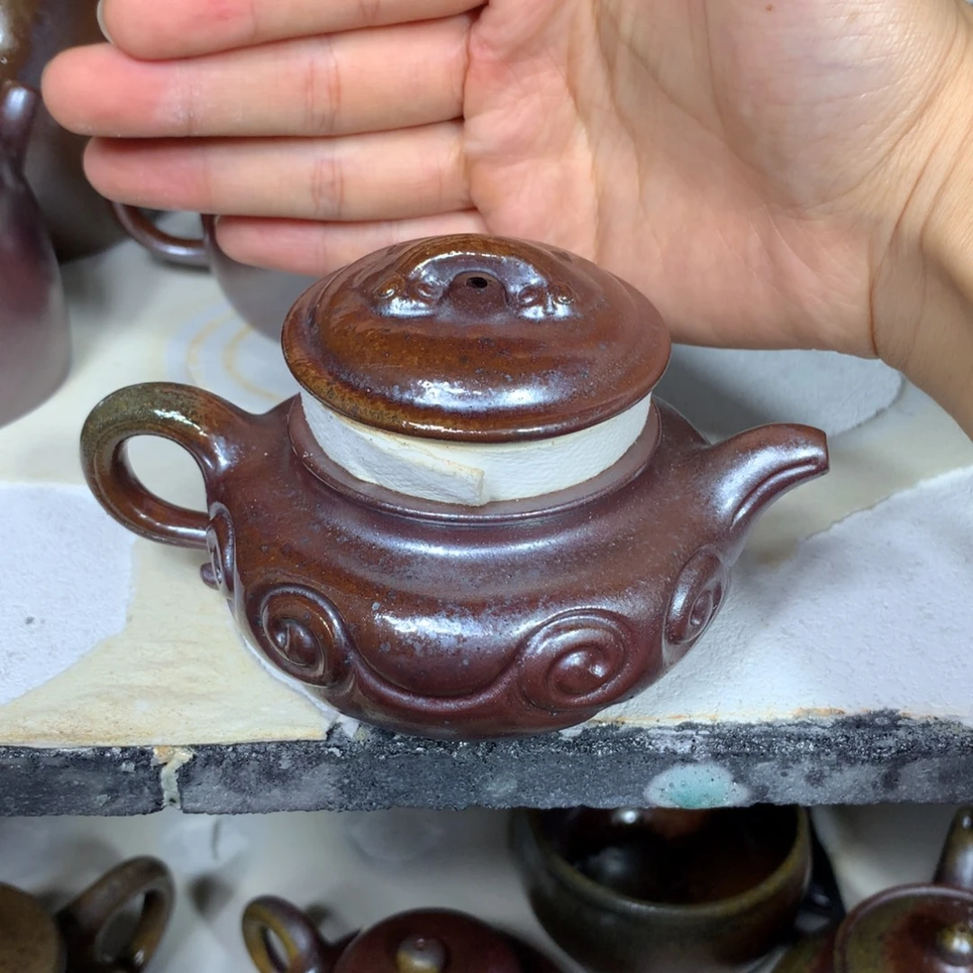 紫砂茶壶纯自然柴烧