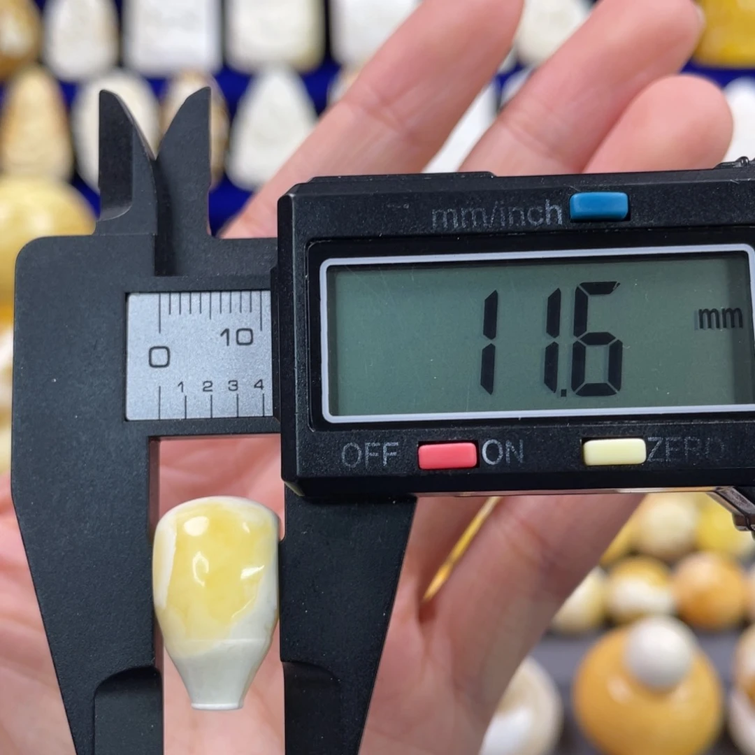 蜜蜡裸石未镶嵌琥珀蜜蜡三通