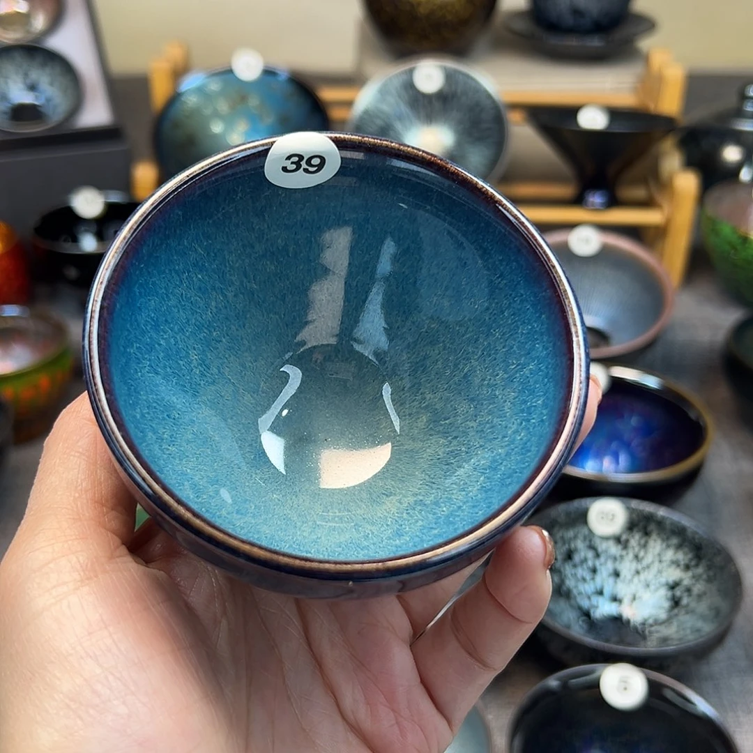 茶盏回蓝手工束口